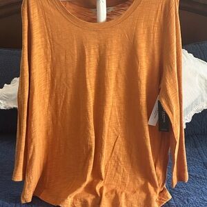 Liverpool Orange 3/4 Sleeve Relaxed T-Shirt